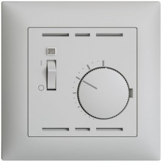 UP-Raumthermostat hellgrau EDIZIOdue 88x88mm mit Schalter FMI