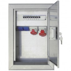 UP-Verteiler Edelstahl A2 IP44 Steckdose 1xCEE 16A/32A, 2xT23