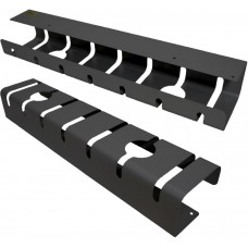 Untertisch-Kabelführungskanal ROLINE 530x110x80mm Stahlblech schwarz 2 Stück