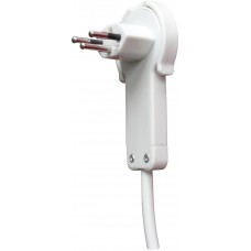 Winkelstecker ELBRO T12 flach weiss