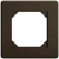 UP-Abdeckrahmen EDIZIO.liv SNAPFIX 1x1 96x96mm braun