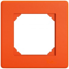 UP-Abdeckrahmen EDIZIO.liv SNAPFIX 1x1 96x96mm orange