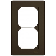 UP-Abdeckrahmen EDIZIO.liv SNAPFIX 2x1/1x2 96x156mm braun