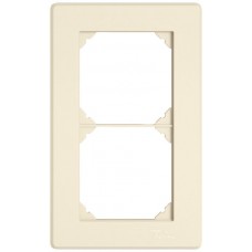 UP-Abdeckrahmen EDIZIO.liv SNAPFIX 2x1/1x2 96x156mm crema