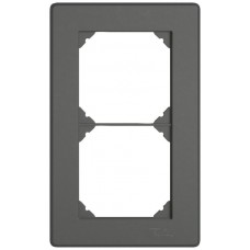 UP-Abdeckrahmen EDIZIO.liv SNAPFIX 2x1/1x2 96x156mm dunkelgrau