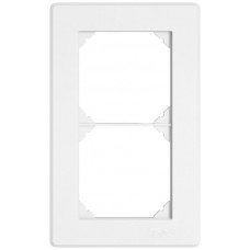 UP-Abdeckrahmen EDIZIO.liv SNAPFIX 2x1/1x2 96x156mm weiss