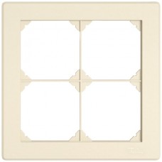 UP-Abdeckrahmen EDIZIO.liv SNAPFIX 2x2 156x156mm crema