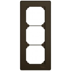 UP-Abdeckrahmen EDIZIO.liv SNAPFIX 3x1/1x3 96x216mm braun