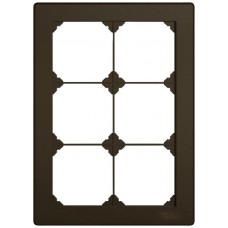UP-Abdeckrahmen EDIZIO.liv SNAPFIX 3x2/2x3 156x216mm braun