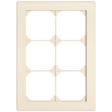 UP-Abdeckrahmen EDIZIO.liv SNAPFIX 3x2/2x3 156x216mm crema