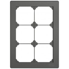 UP-Abdeckrahmen EDIZIO.liv SNAPFIX 3x2/2x3 156x216mm dunkelgrau
