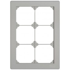 UP-Abdeckrahmen EDIZIO.liv SNAPFIX 3x2/2x3 156x216mm hellgrau