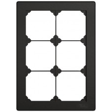 UP-Abdeckrahmen EDIZIO.liv SNAPFIX 3x2/2x3 156x216mm schwarz