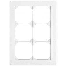 UP-Abdeckrahmen EDIZIO.liv SNAPFIX 3×2/2×3 156×216mm weiss
