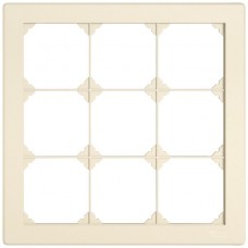UP-Abdeckrahmen EDIZIO.liv SNAPFIX 3x3 216x216mm crema