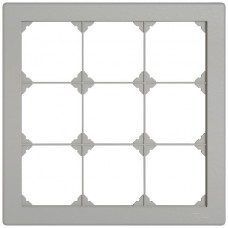 UP-Abdeckrahmen EDIZIO.liv SNAPFIX 3x3 216x216mm hellgrau