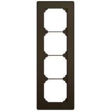 UP-Abdeckrahmen EDIZIO.liv SNAPFIX 4x1/1x4 96x276mm braun