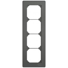 UP-Abdeckrahmen EDIZIO.liv SNAPFIX 4x1/1x4 96x276mm dunkelgrau