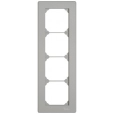 UP-Abdeckrahmen EDIZIO.liv SNAPFIX 4x1/1x4 96x276mm hellgrau