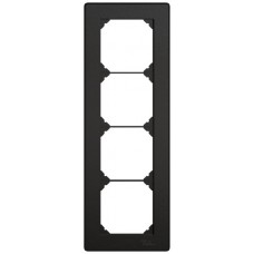 UP-Abdeckrahmen EDIZIO.liv SNAPFIX 4x1/1x4 96x276mm schwarz