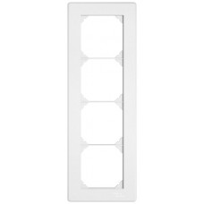 UP-Abdeckrahmen EDIZIO.liv SNAPFIX 4x1/1x4 96x276mm weiss
