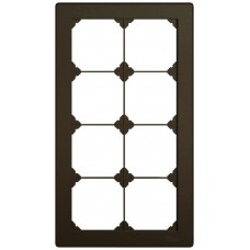 UP-Abdeckrahmen EDIZIO.liv SNAPFIX 4x2/2x4 156x276mm braun