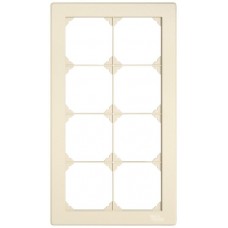 UP-Abdeckrahmen EDIZIO.liv SNAPFIX 4x2/2x4 156x276mm crema