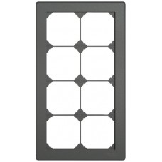 UP-Abdeckrahmen EDIZIO.liv SNAPFIX 4x2/2x4 156x276mm dunkelgrau