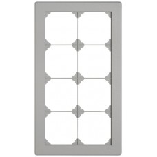 UP-Abdeckrahmen EDIZIO.liv SNAPFIX 4x2/2x4 156x276mm hellgrau