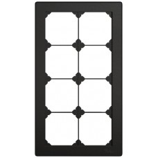 UP-Abdeckrahmen EDIZIO.liv SNAPFIX 4x2/2x4 156x276mm schwarz