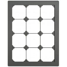 UP-Abdeckrahmen EDIZIO.liv SNAPFIX 4x3/3x4 216x276mm dunkelgrau