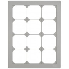 UP-Abdeckrahmen EDIZIO.liv SNAPFIX 4x3/3x4 216x276mm hellgrau
