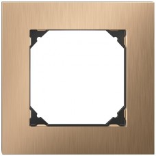 Abdeckrahmen EDIZIO.liv prestige messing champagne 94 x 94 mm