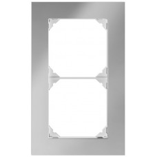 Abdeckrahmen EDIZIO.liv prestige Horizontale oder vertikale Montage chromstahl poliert 154 x 94 mm