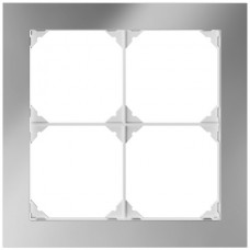 Abdeckrahmen EDIZIO.liv prestige Horizontale oder vertikale Montage chromstahl poliert 154 x 154 mm