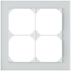 Abdeckrahmen EDIZIO.liv prestige Horizontale oder vertikale Montage spiegel satin 154 x 154 mm