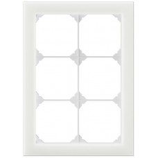 Abdeckrahmen EDIZIO.liv prestige Horizontale oder vertikale Montage glas weiss 214 x 154 mm