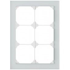 Abdeckrahmen EDIZIO.liv prestige Horizontale oder vertikale Montage spiegel satin 214 x 154 mm