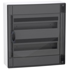AP-Kleinverteiler Schneider Electric PrismaSeT XS mit Tür transparent 2×18TE 426×450×145mm