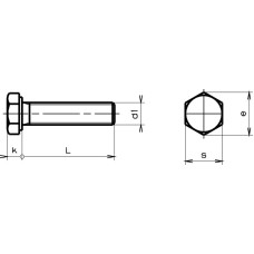 Sechskantschraube M12x35mm A4 - 50 Stück