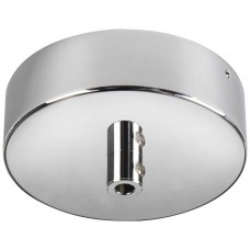 AP-Deckenrosette SLV FITU Leuchtenanschlussadapter Ø90×26mm chrom
