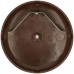 Deckenrosette MH Federbügel Ø95x13mm braun