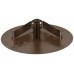 Deckenrosette MH Federbügel steckbar Ø98x3mm braun