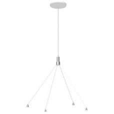 Seilabhängung DOTLUX GALAXO Stahl 1500mm Deckenrosette für Ø600 weiss