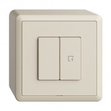 AP-Nebenstelle zu Druckschalter 1K/2T Szene EDIZIOdue Wiser crema FX AP-Nebenstelle zu Druckschalter 1K/2T Szene EDIZIOdue Wiser crema FX