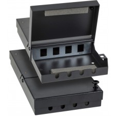 AP-Sammelpunktgehäuse Heiniger 12×KS RJ45 388×265×43mm schwarz