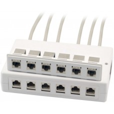 AP Verteilerbox Heiniger 12×KS leer 170×110×40mm weiss
