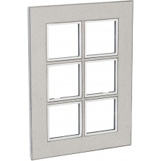 Abdeckrahmen Legrand Arteor 2×3 Modul Mg mit Zierrahmen
