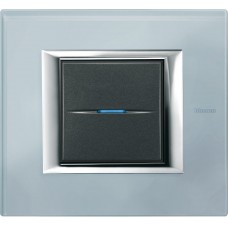 Abdeckrahmen Legrand Axolute Gr.I Glas-blau