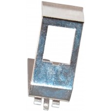 DIN Hutschienenadapter INFRALAN 1×Keystone RJ45 Edelstahl grau